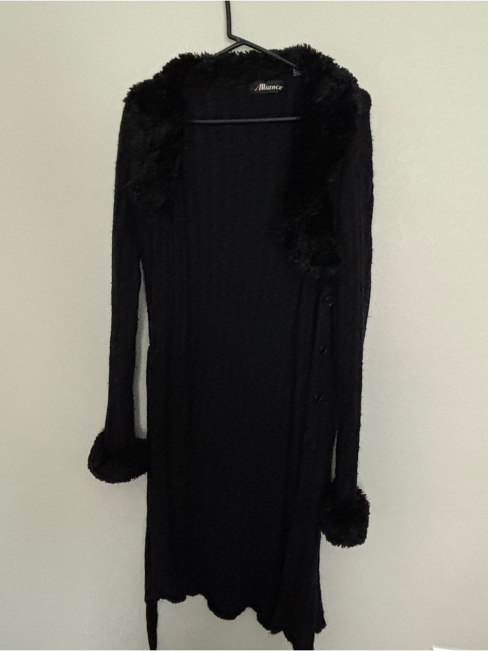 Alliance Black Long Sleeve Ribbed Cardigan